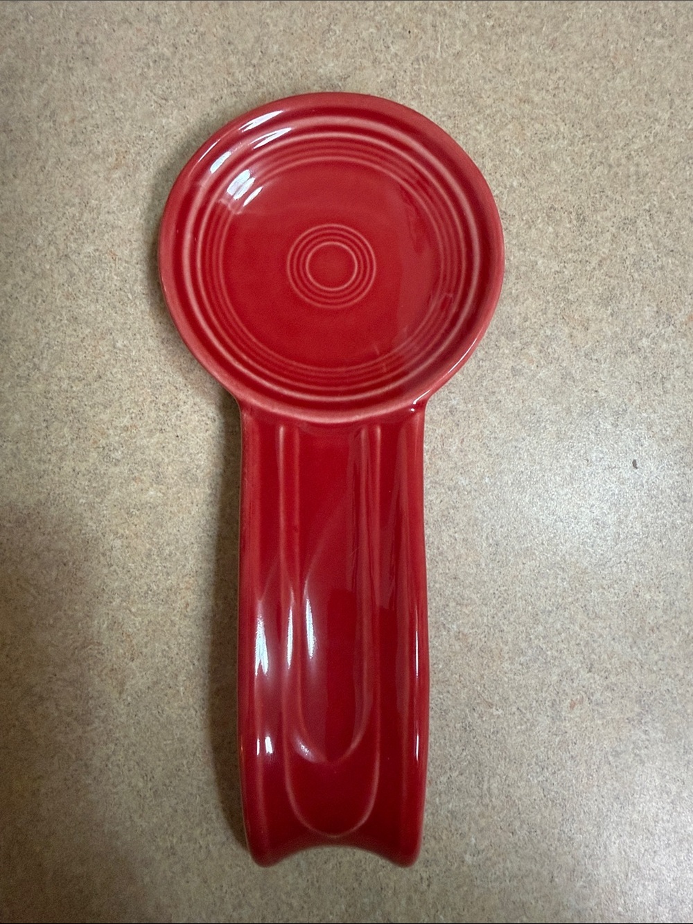 Fiestaware Scarlett Red Ceramic Spoon Rest
